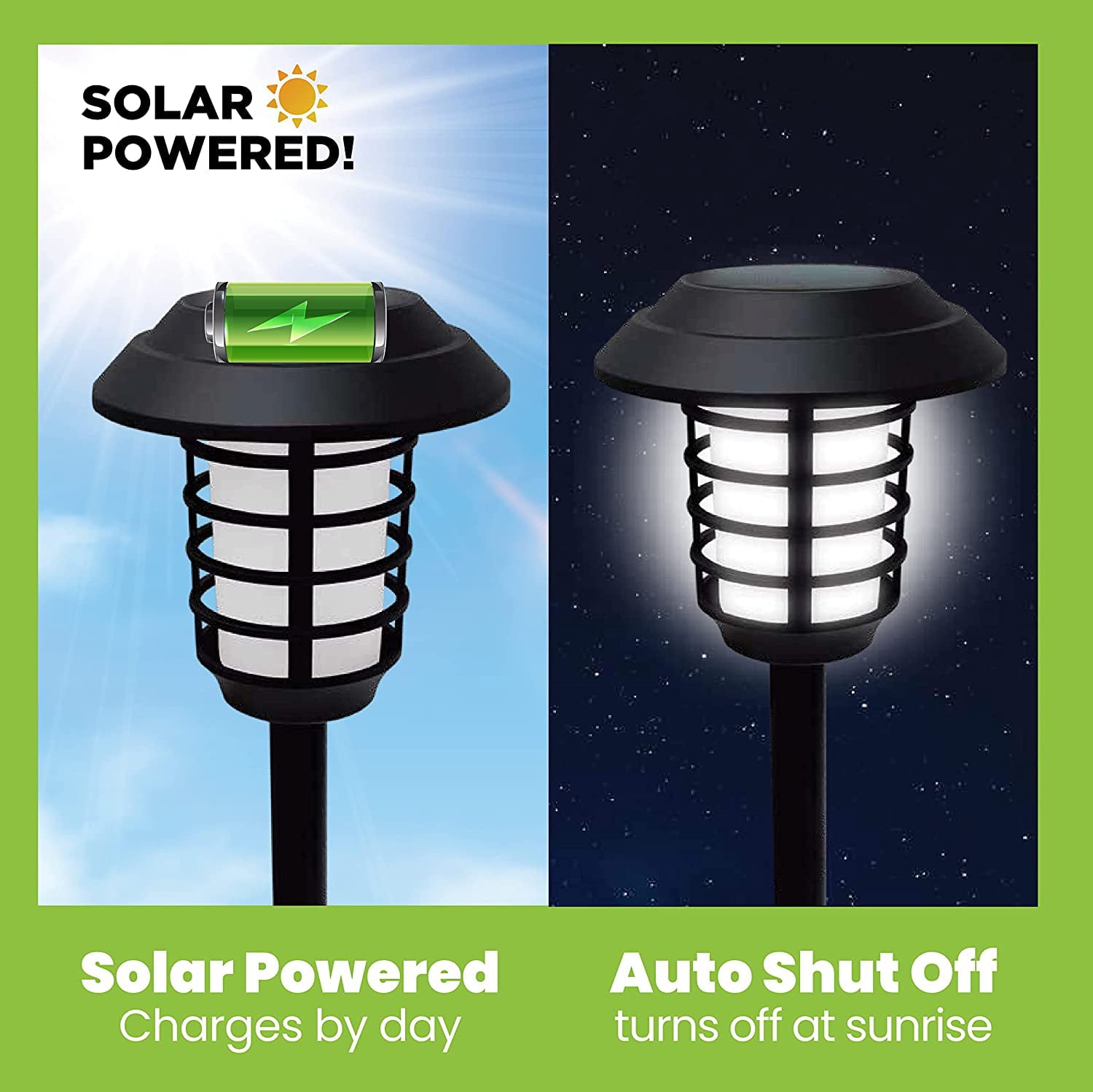 Bell + Howell Smart Solar Pathway Lights Color Changing 4 Pack