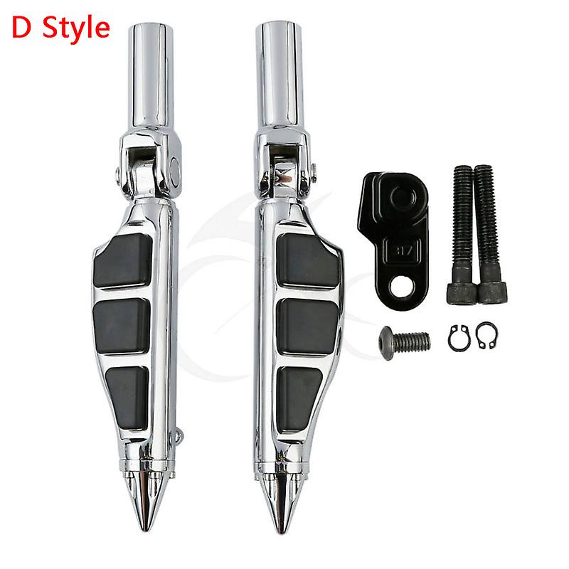 Born Pretty 4 Style Male Mount Stiletto Foot Pegs Footrests Fit For Harley Slim Fls 12-17 Flstsb 08-11