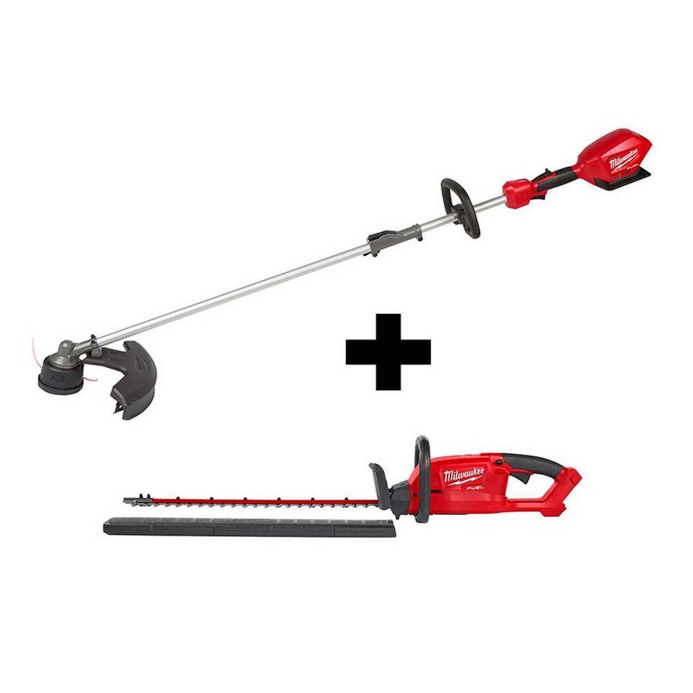 MW M18 FUEL 18V Lithium-Ion Brushless Cordless QUIK-LOK String Trimmer and Hedge Trimmer Combo Kit (2-Tool) 2825-20ST-2726-20