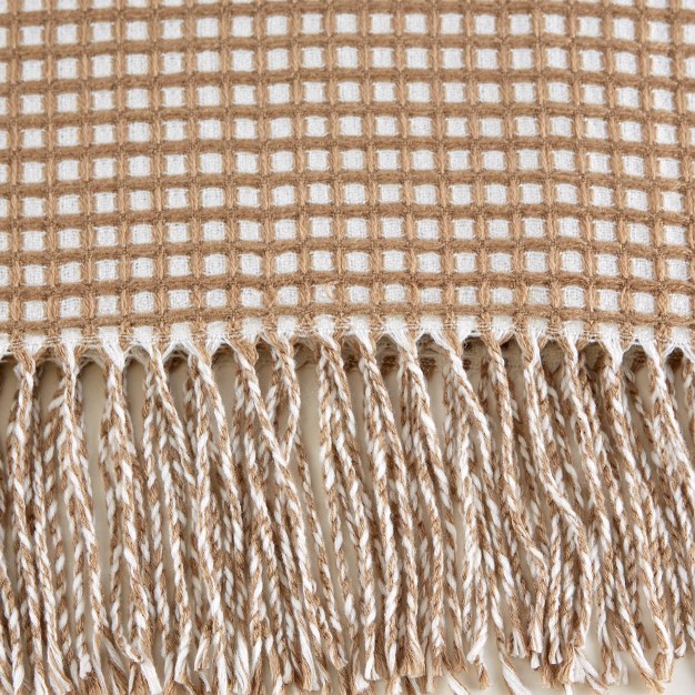 Waffle Knit Throw Blanket Design Imports