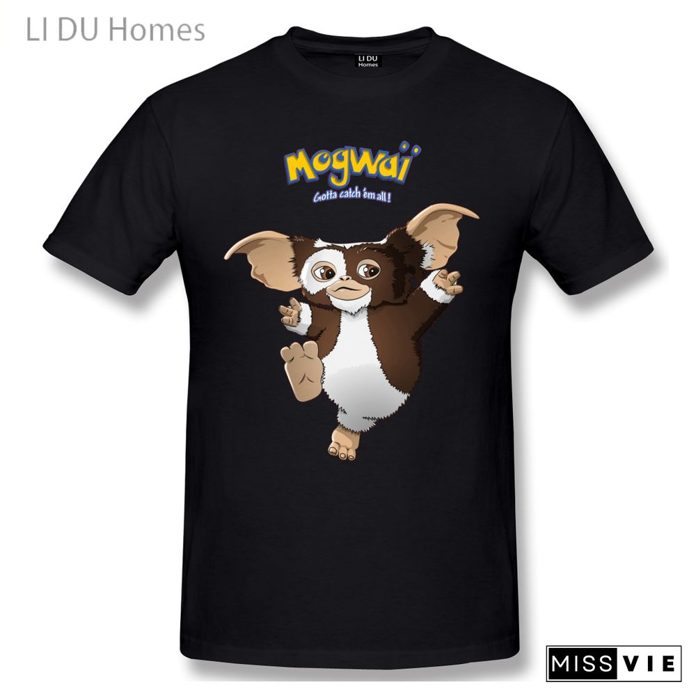 LIDU Retro Gizmo Mogwai Gremlin T Shirts Women Man's T-shirt Cotton Summer Tshirts Short Sleeve Graphics Tee Tops