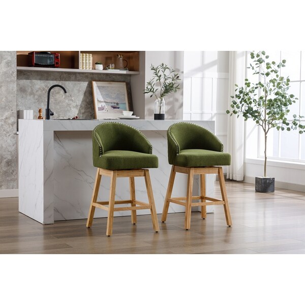 Bar Stools Set of 2 Counter Height Chairs