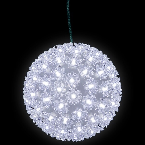 LED Lighted Starlight Sphere Hanging Outdoor Christmas Decoration