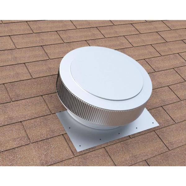 Active Ventilation 14 in. Mill Finish Aluminum Roof Vent No Moving Parts Wind Turbine AV-14-C2