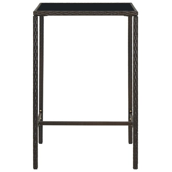 vidaXL Patio Bar Table Brown 27.6