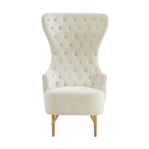 Jezebel Velvet Wingback Chair by Inspire Me Home Decor - 29.9