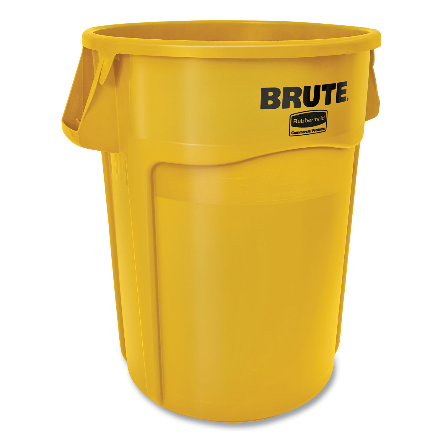 Vented Round Brute Container by Rubbermaidandreg; Commercial RCP264360YEL