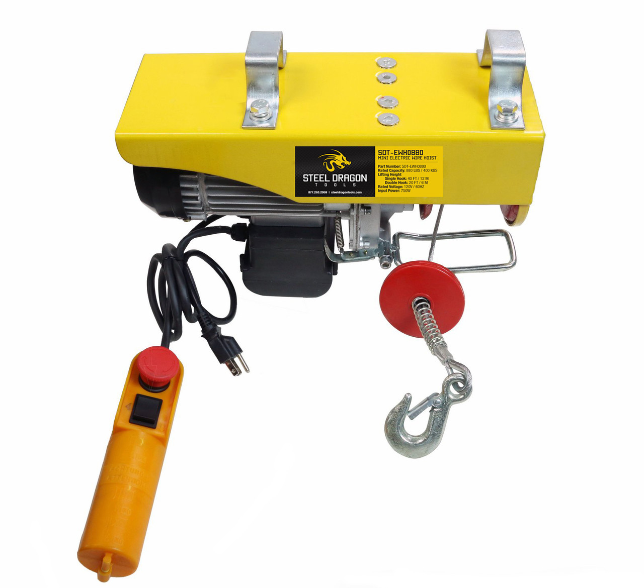 Steel Dragon Tools 880 LBS Mini Electric Wire Cable Hoist