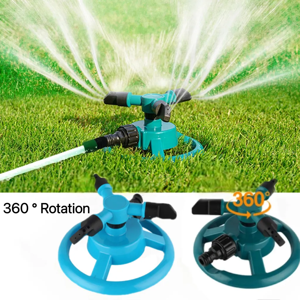 360 Degree Rotating Automatic Garden Lawn Sprinklers Water System Quick Coupling Yard Lawn Nozzle Garden Irrigation Supplies