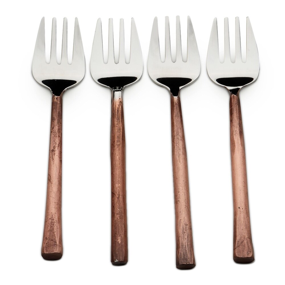 Sundance Design Copper Antique Apetizer/ Desert Fork 4 Pcs. Set