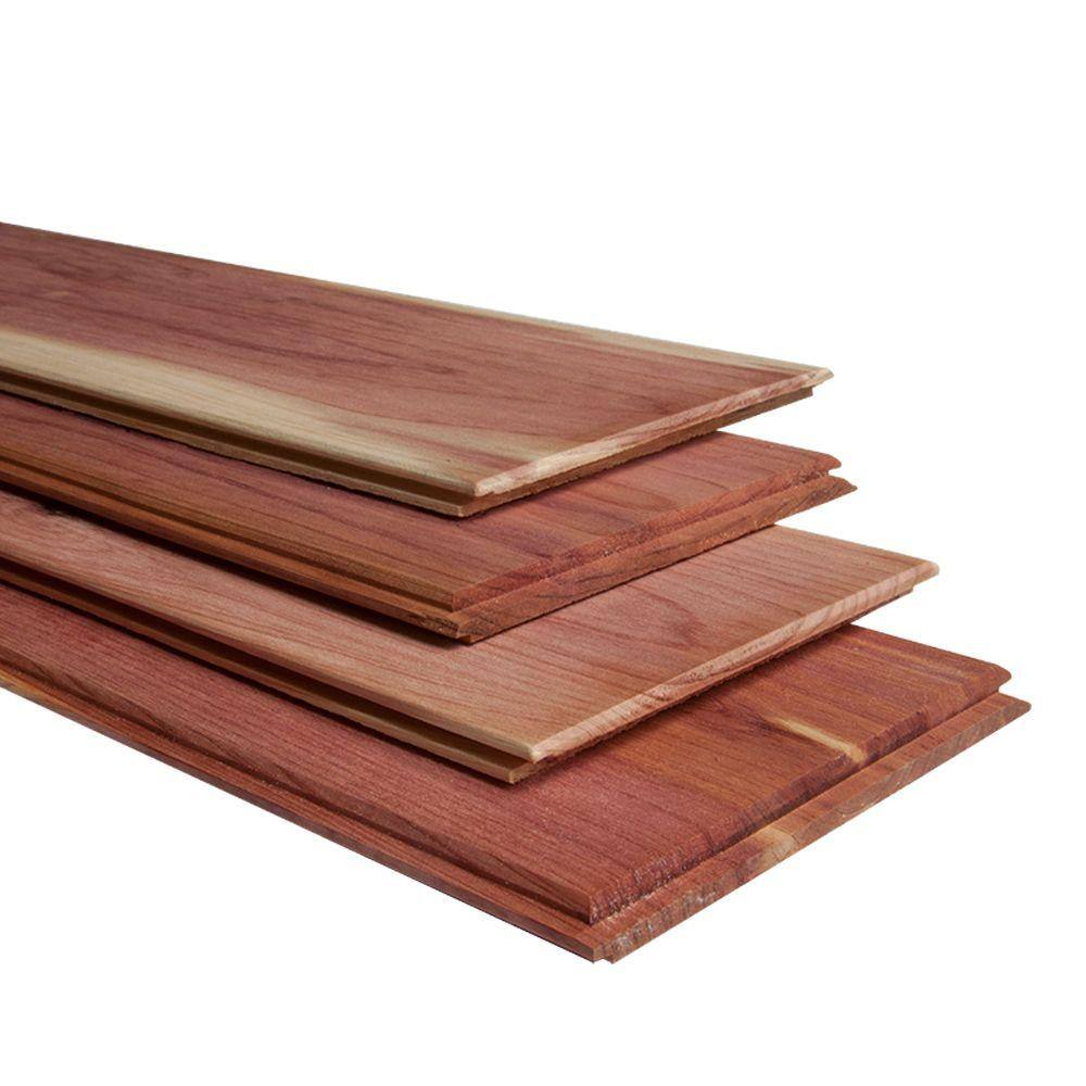 14 in. x 3-34 in. x 48 in. 100% Aromatic Eastern Red Cedar Board Planking 36422