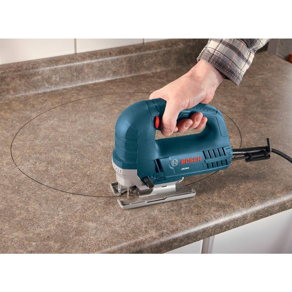 Bosch 6 Amp Corded Variable Speed Top-Handle Jig Saw Kit with Assorted Blades and Carrying Case JS260