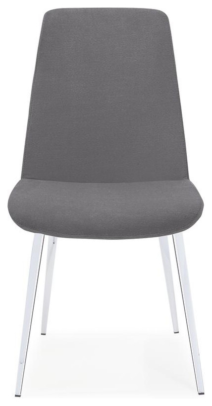 Athena Dining Chair Fabric GREY   Midcentury   Dining Chairs   by GwG Outlet  Houzz