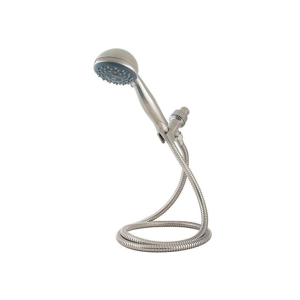 Pfister 3-Spray Patterns 3.19 in. Wall Mount Handheld Shower Head in Brushed Nickel LG16-400K