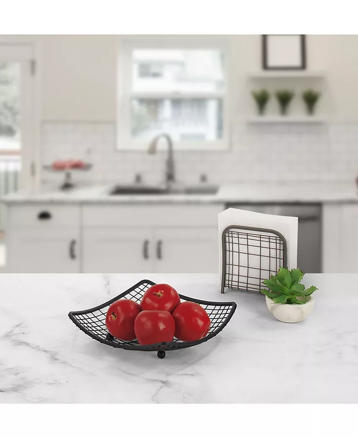 Spectrum Diversified Plaid Fruit Bowl