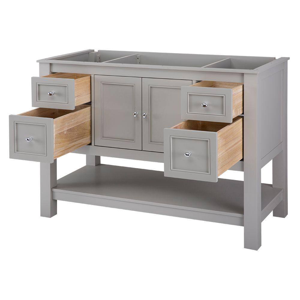 Home Decorators Collection Gazette 48 in. W Bath Vanity Cabinet Only in Grey GAGA4822D