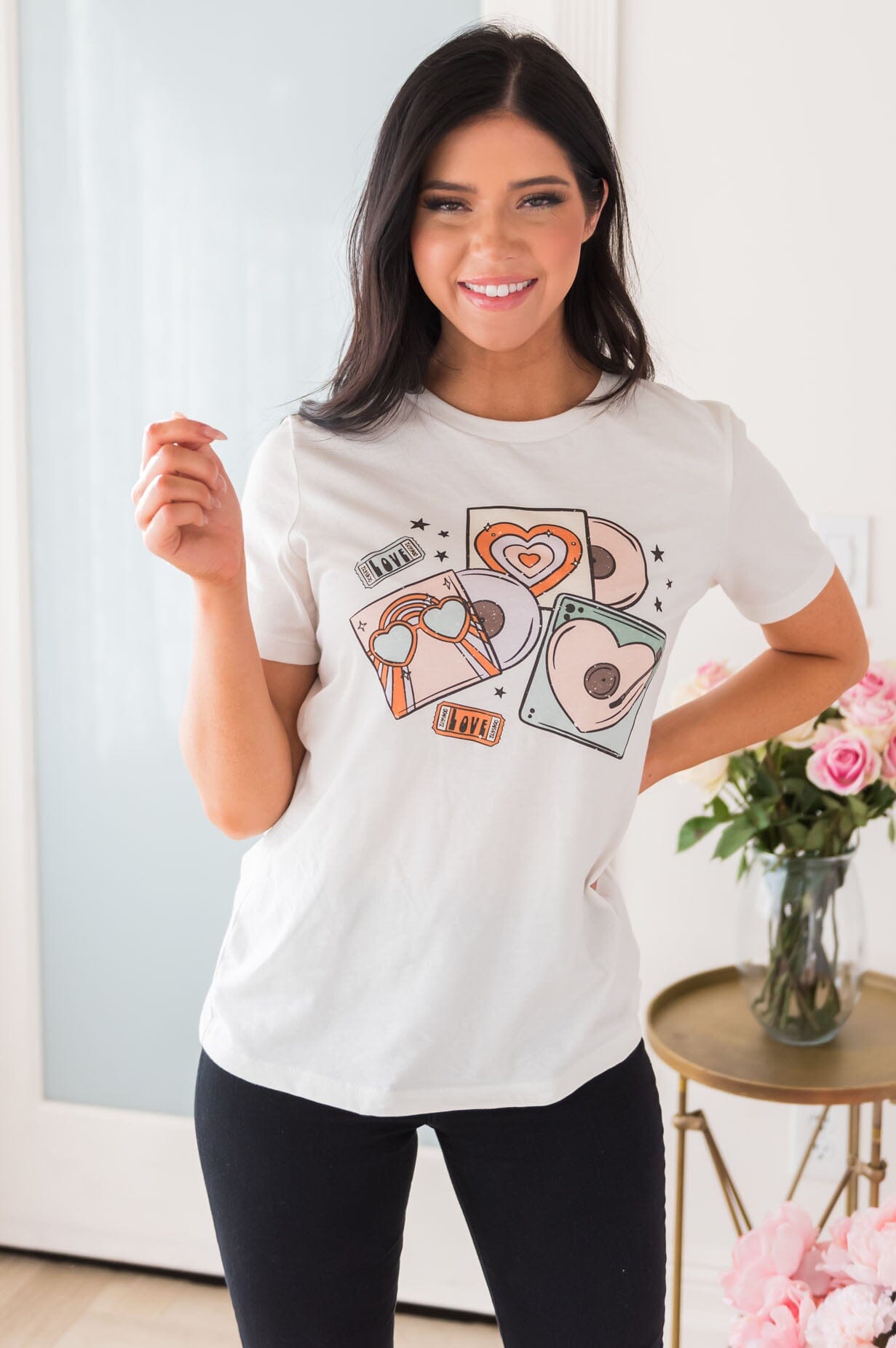 Groovy Love Modest Tee