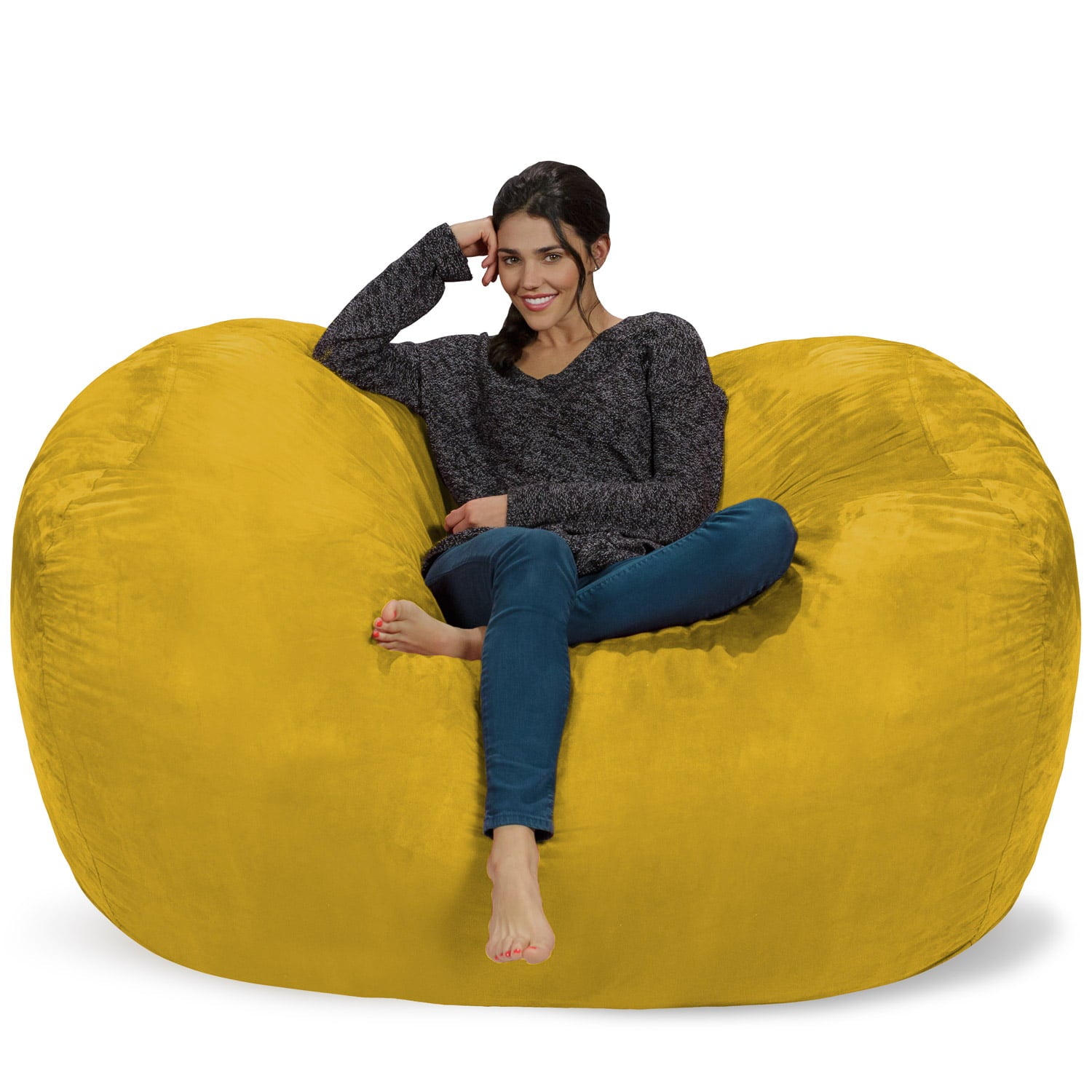 Relax Sacks Bean Bag Chair, Lemon