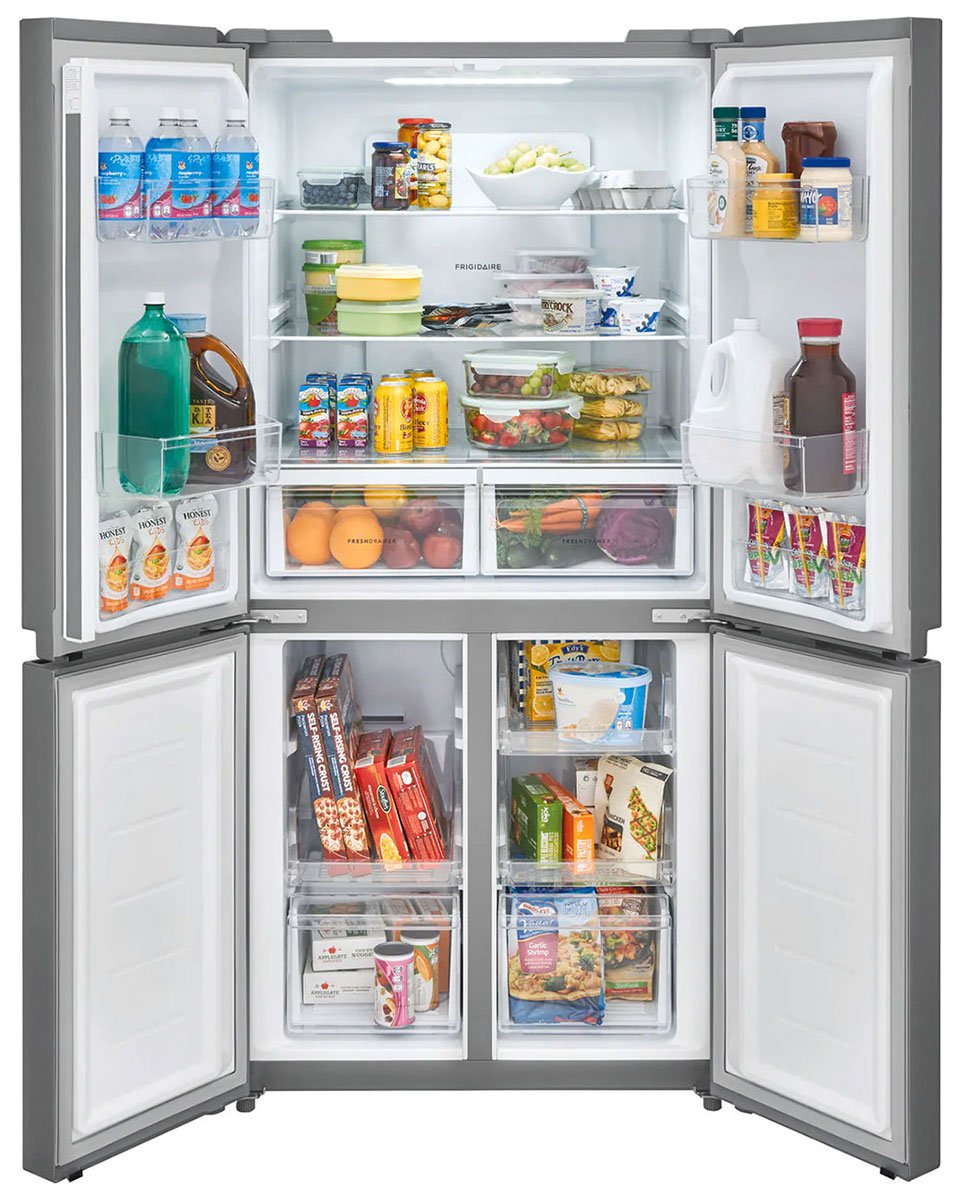 Frigidaire 17.4 Cu. Ft. Brushed Steel 4 Door Refrigerator