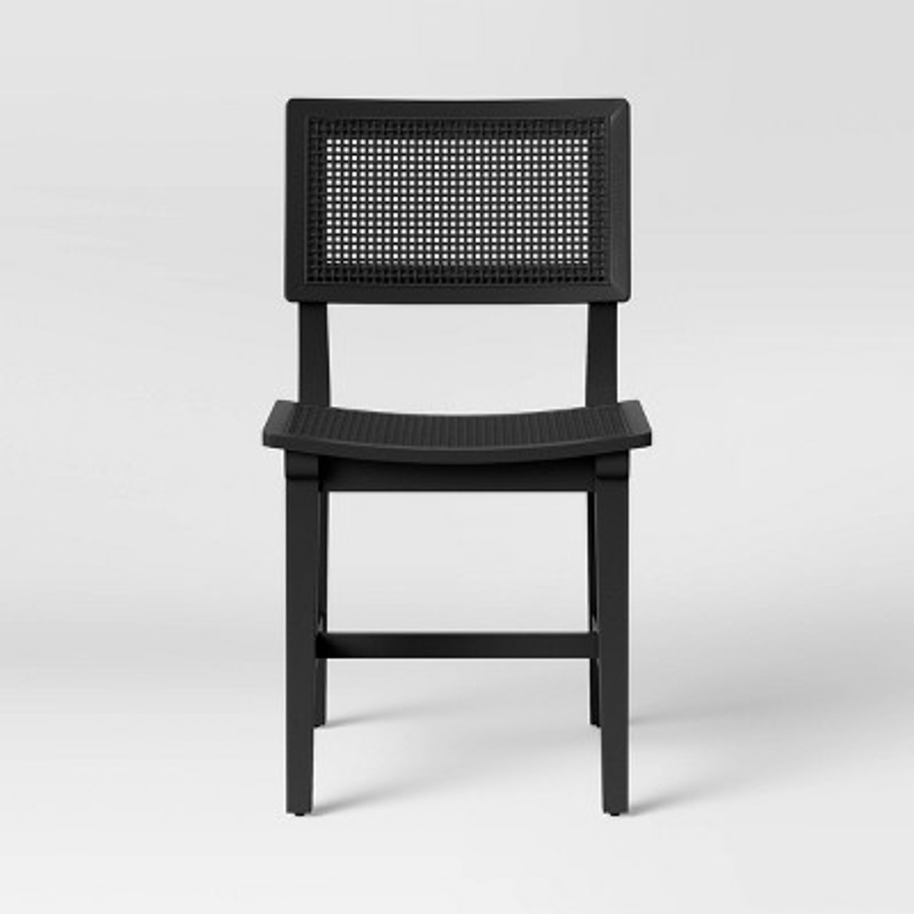 Tormod Backed Cane Dining Chair Black - Project 62