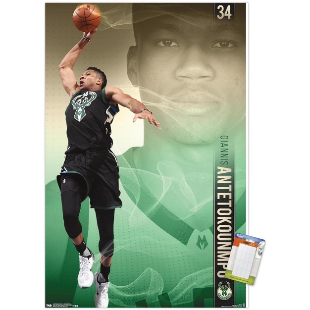 Trends International Nba Milwaukee Bucks Giannis Antetokounmpo 17 Unframed Wall Poster Prints