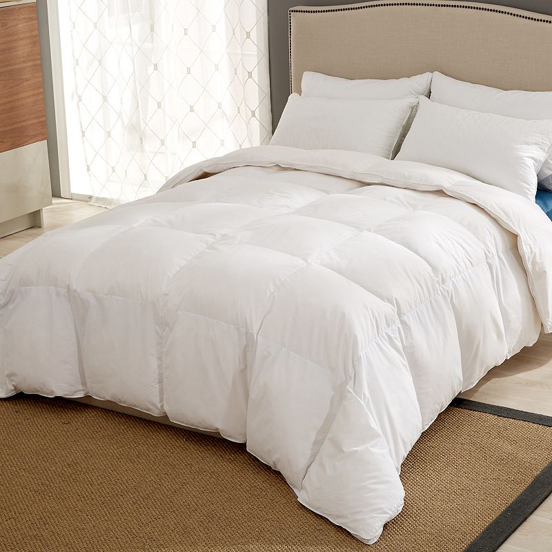 Dream On All Seasons White Goose Down Fiber Gusseted Comforter