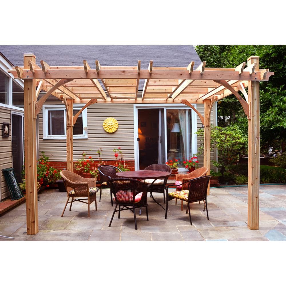 Outdoor Living Today Breeze 12 ft. x 12 ft. Cedar Pergola BZ1212