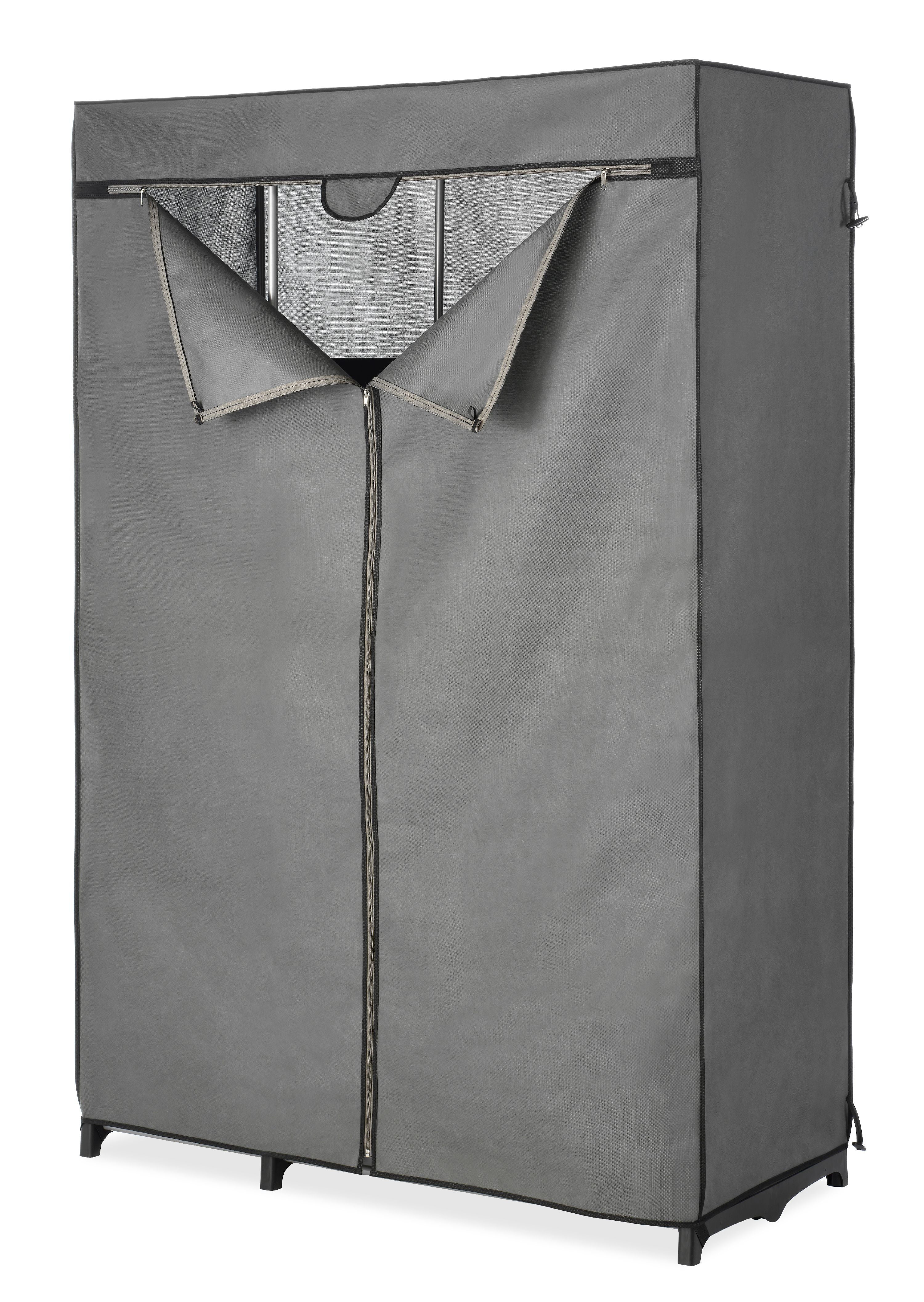 Cover Only for Whitmor 6779-3044 Double Rod Closet (not included) - Heavy Duty Zipper - Gray