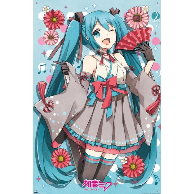 Trends International Hatsune Miku Fan Unframed Wall Poster Prints