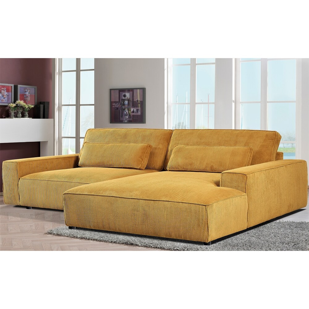 US Pride Furniture 105.52''W Oversized Faing Chaise Sectional Sofa