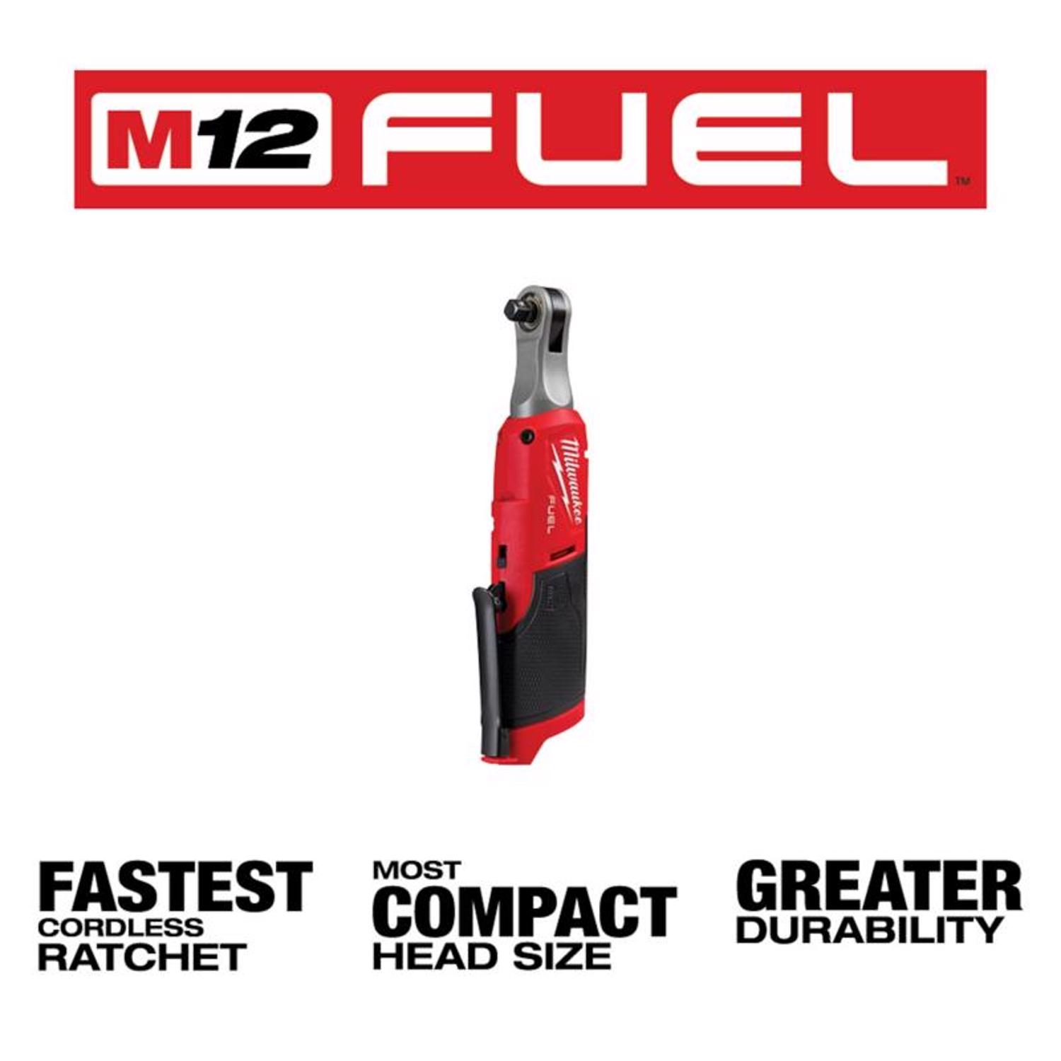 MW M12 FUEL High Speed 12 V 3/8 in. Brushless Cordless Ratchet Tool Only