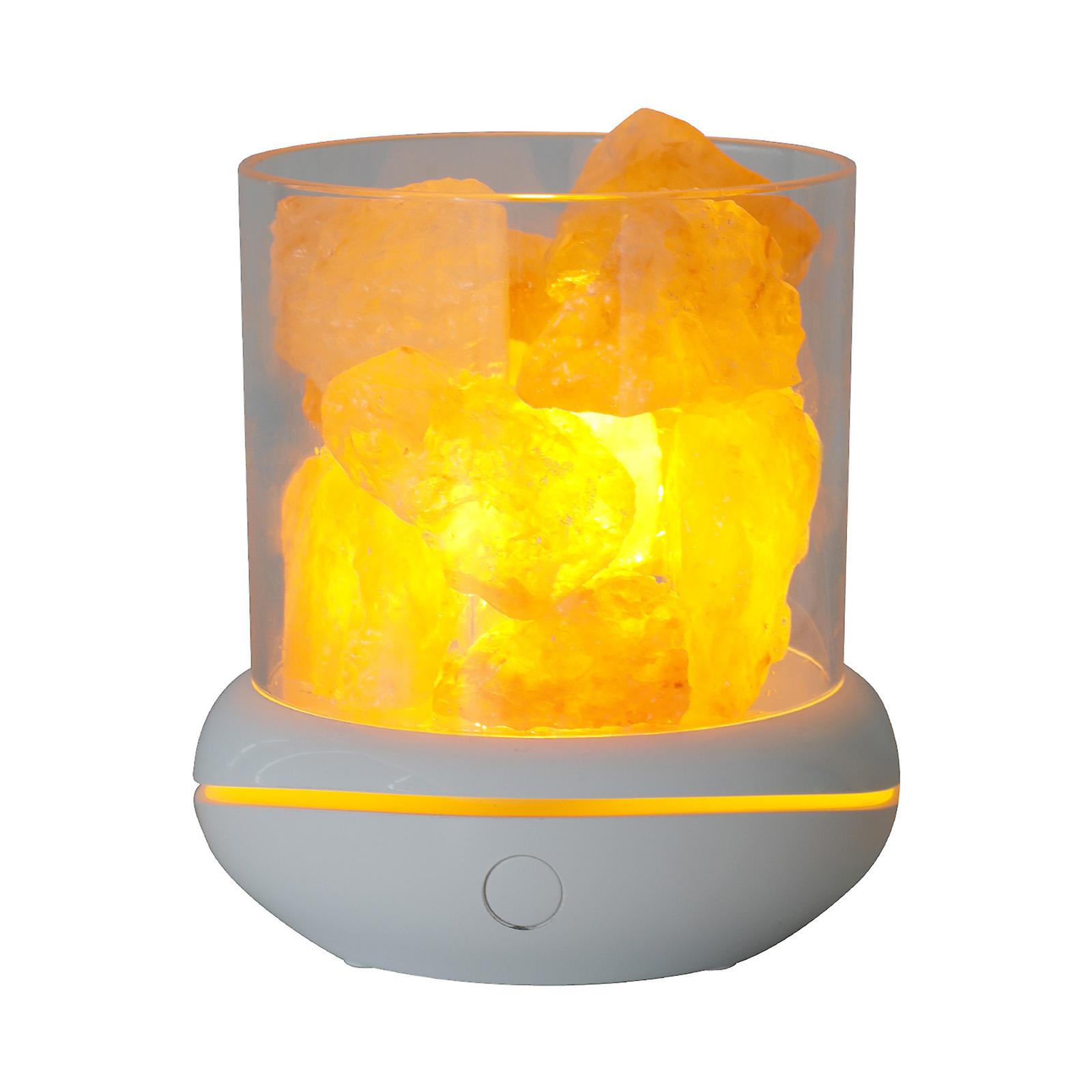 1 Aromatherapy Salt Lamp 1 Usb Cable 1 User Manual 1 Bag Of Salt Stone White