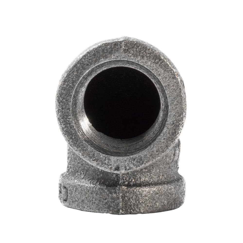 Southland 12 in. Black Malleable Iron 90 Degree FPT x FPT Elbow Fitting 520-003HN