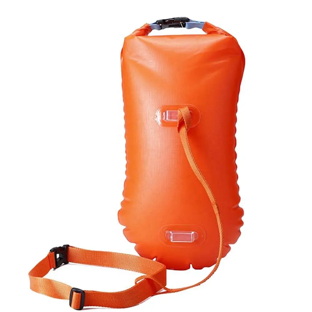 PVC Waterproof Dry Bag Swimming Backpack Kayak Rafting Drifting Camping Hiking Rucksack Inflatable Flotation Bag Life Buoy