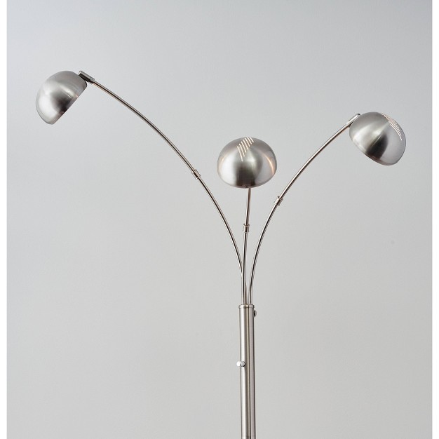 Domino Arc Lamp Silver Adesso