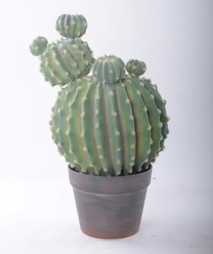 Nifloral Best Sellers Cactus Pot Succulent Plastic Artificial Cactus Bonsai  Green Plants Pot Decoration Desert Plant