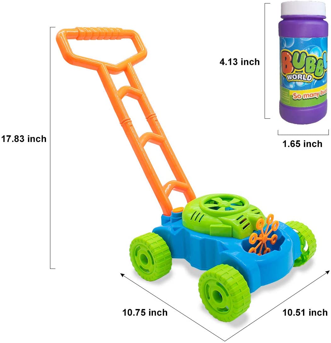 Lydaz Bubble Mower for Toddlers Outdoor Push Toys