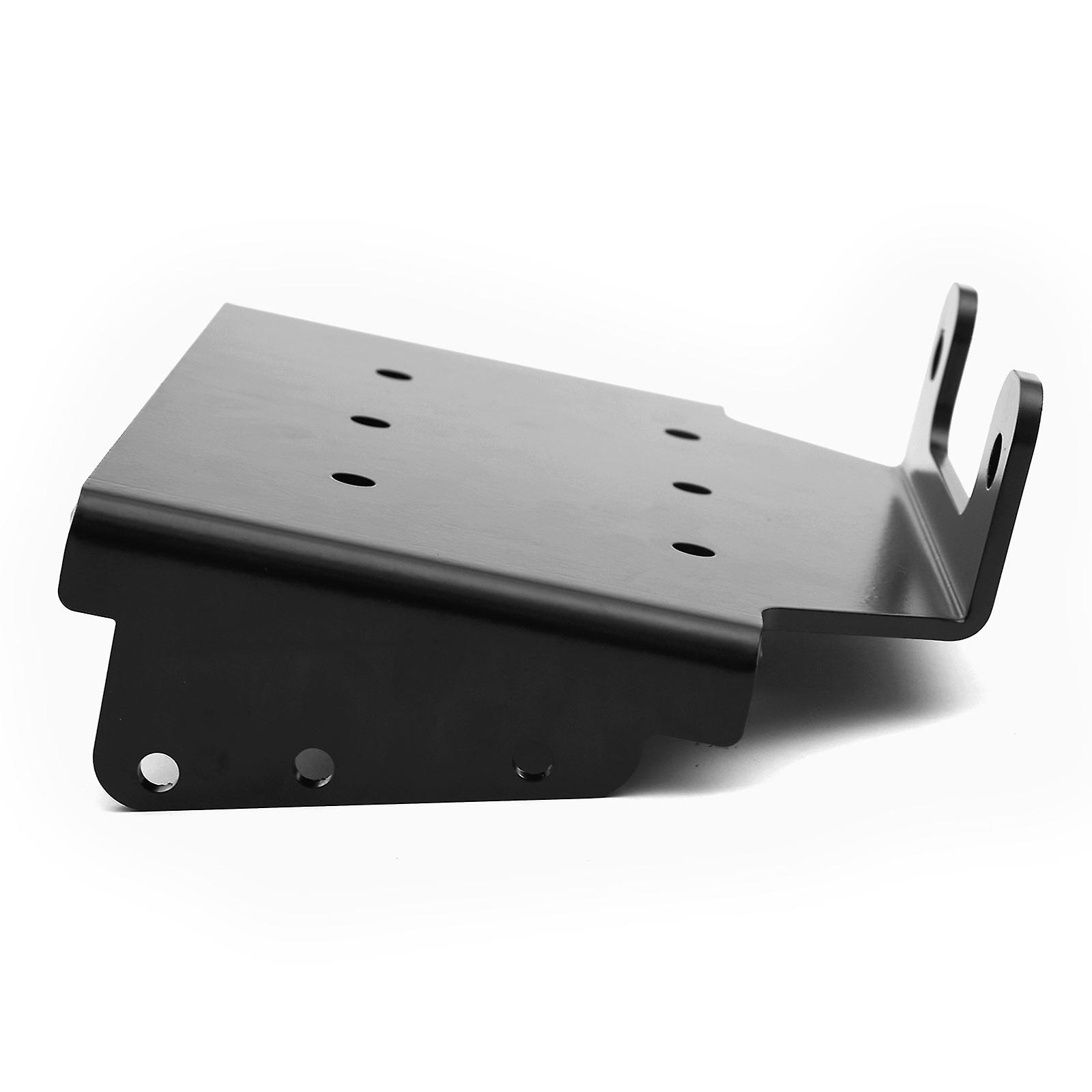 Heavy-Duty ATV Winch Mount Bracket Compatible with Suzuki Eiger 400 Vinson 500 Models- Ultra Durable， Powder Coated Steel， High-Tensile Strength