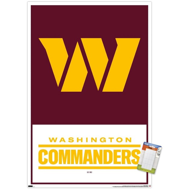 Trends International Nfl Washington Commanders Logo 22 Unframed Wall Poster Prints