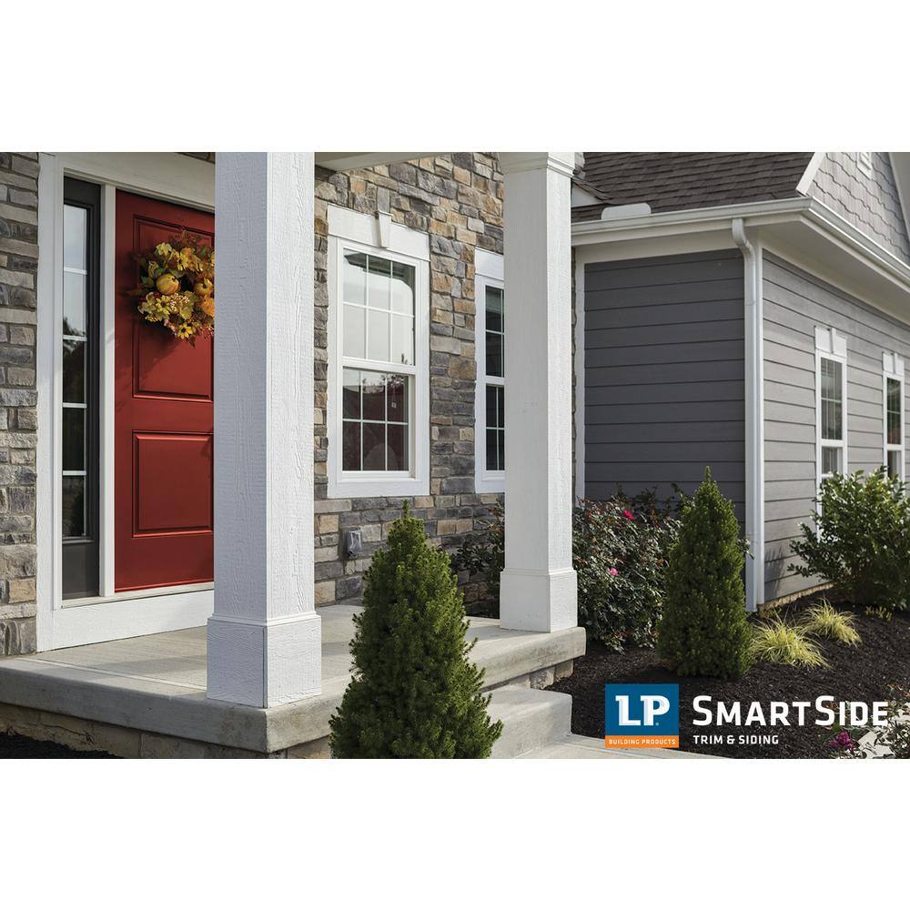 LP SmartSide 75 in. x 5.5 in. x 8 ft. SmartSide 440 Series Cedar Texture Trim Primed Beige Engineered Wood Trim 7T40681-8