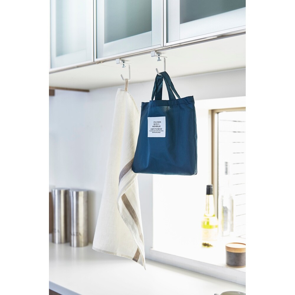 Yamazaki Home Plate Under Shelf Hanger   Set Of 2  Multipurpose Hanging Storage Organizer   Steel