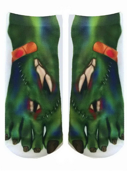 Living Royal Monster Photo Print Ankle Socks