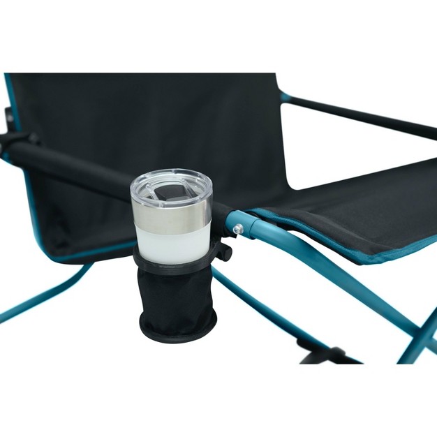 Coleman Cross Rocker Outdoor Portable Chair Deep Ocean