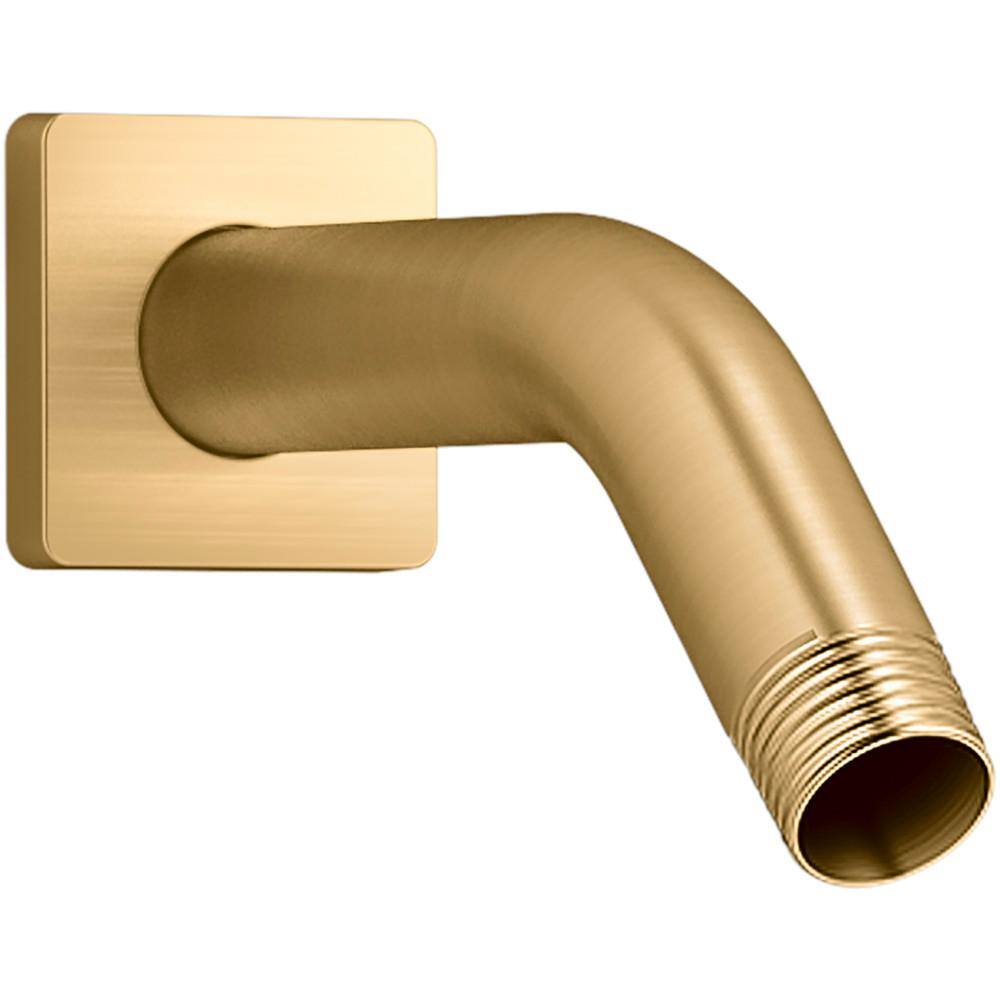 KOHLER Honesty Shower Arm and Flange Vibrant Brushed Moderne Brass 20005-2MB