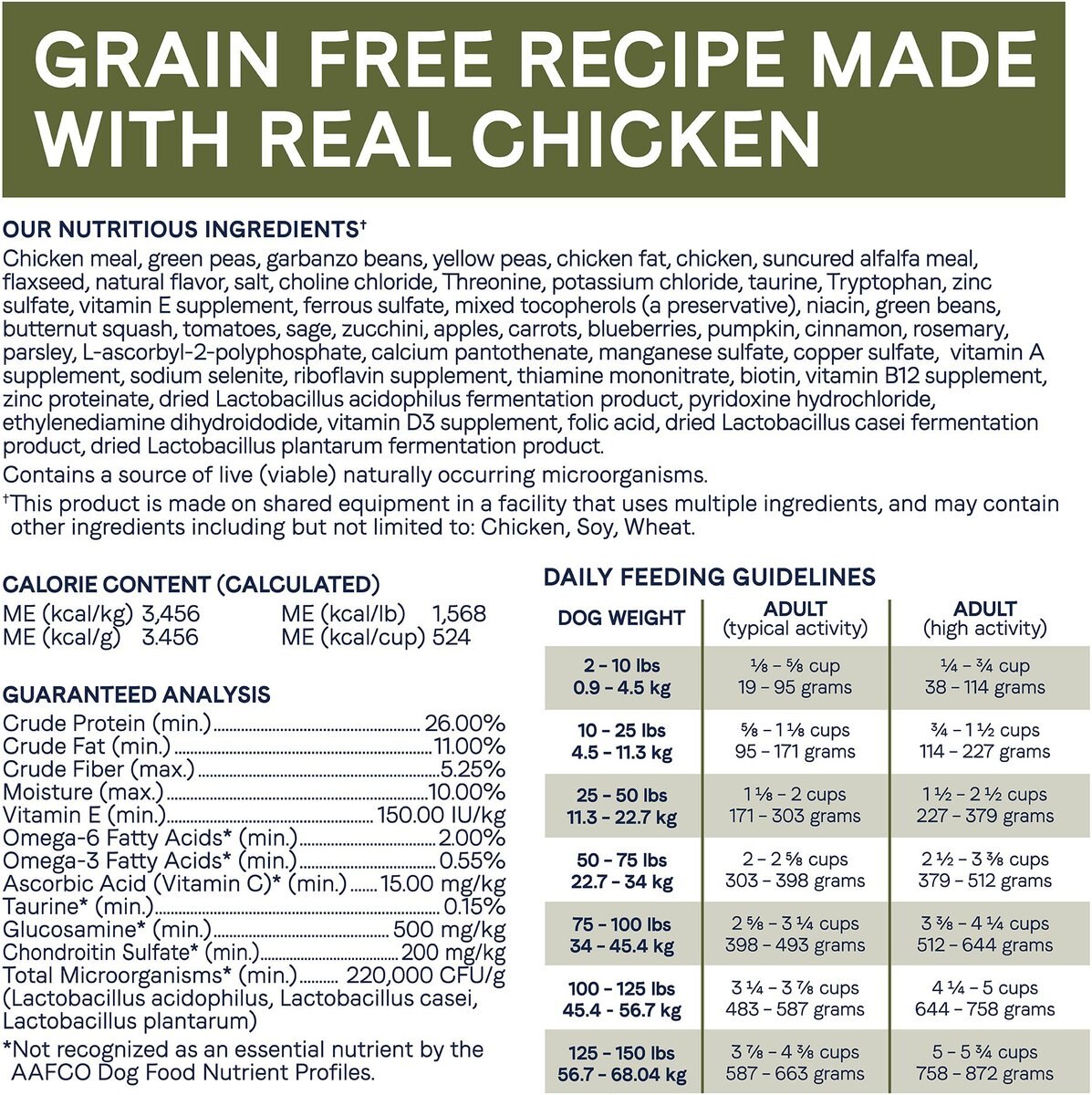 CANIDAE Under the Sun Grain-Free Chicken Recipe Adult Dry Dog Food