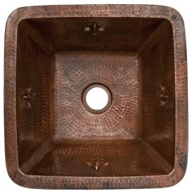 15 quotSquare Copper Bar or Prep Sink   Traditional   Bar Sinks   by Unique Online Furniture  Houzz