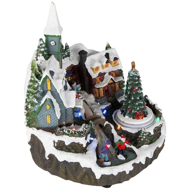 Led Lighted Animated And Musical Christmas Village Display Piece