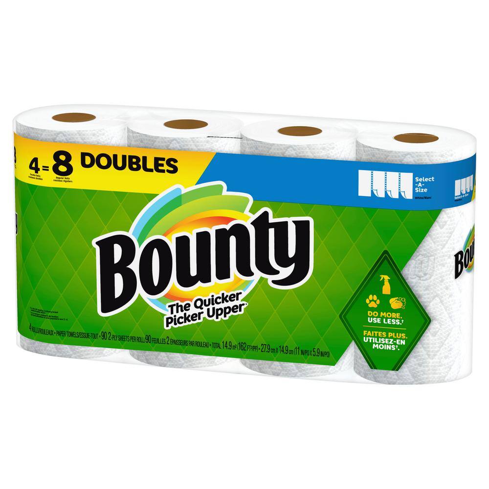 Bounty Select-A-Size White Paper Towel Roll (4 Double Rolls) 003077205701