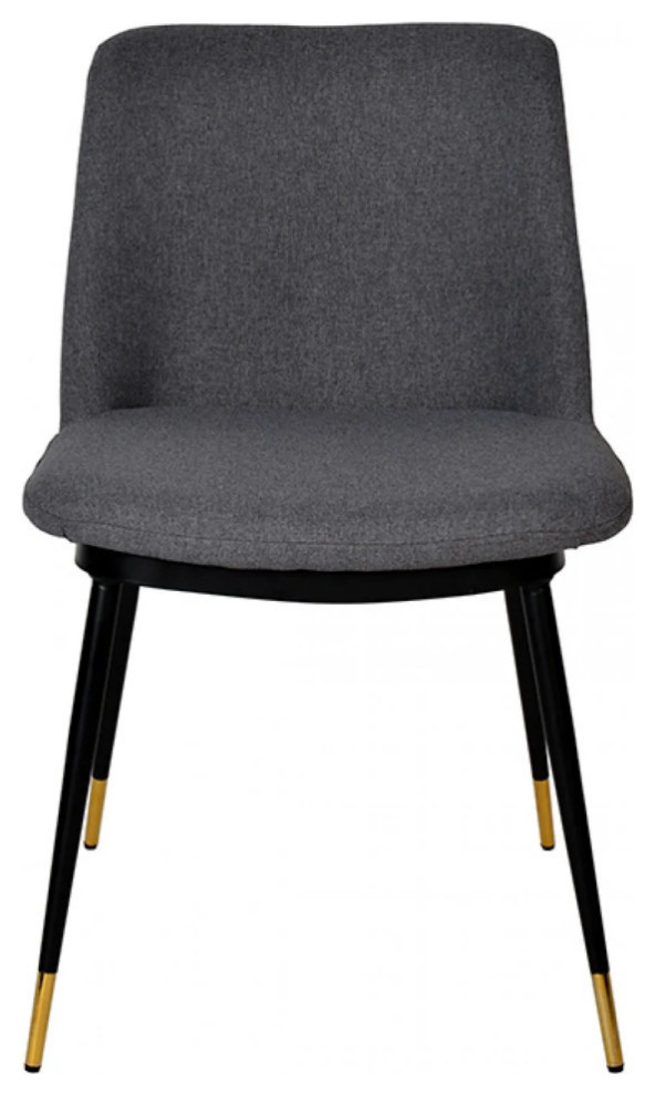 Alisa Modern Gray Fabric Dining Chair  Set of 2   Midcentury   Dining Chairs   by V.S.D Furniture  Houzz