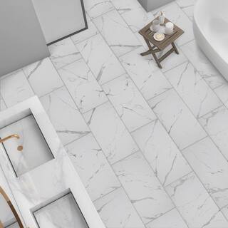 Florida Tile Home Collection Carrara Matte Rectified 12 in. x 24 in. Porcelain Floor and Wall Tile (13.3 sq. ft. case) CHDEAJ0212X24